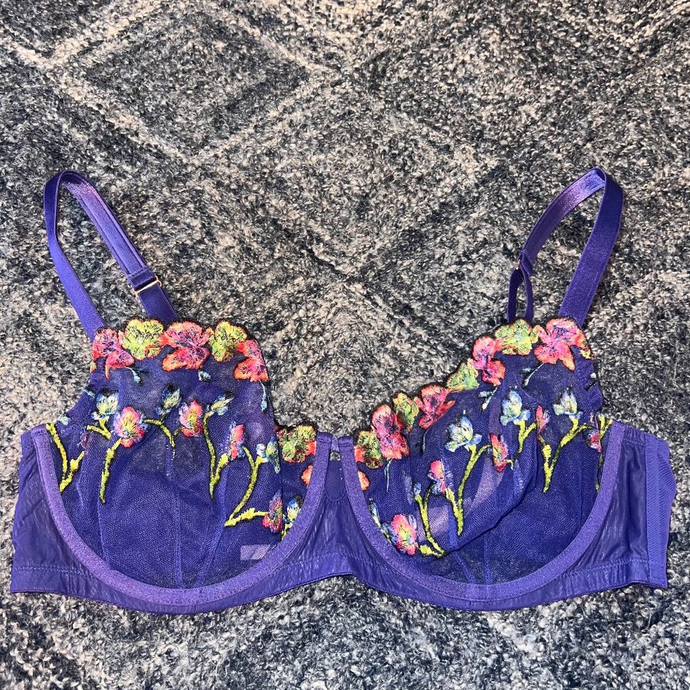 Savage X Fenty Floral Lingerie Bra